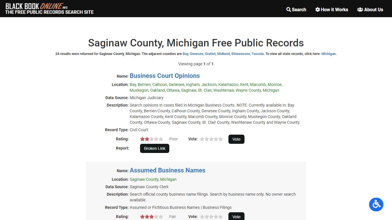 Saginaw County, MI Free Public Records | Criminal Records ...